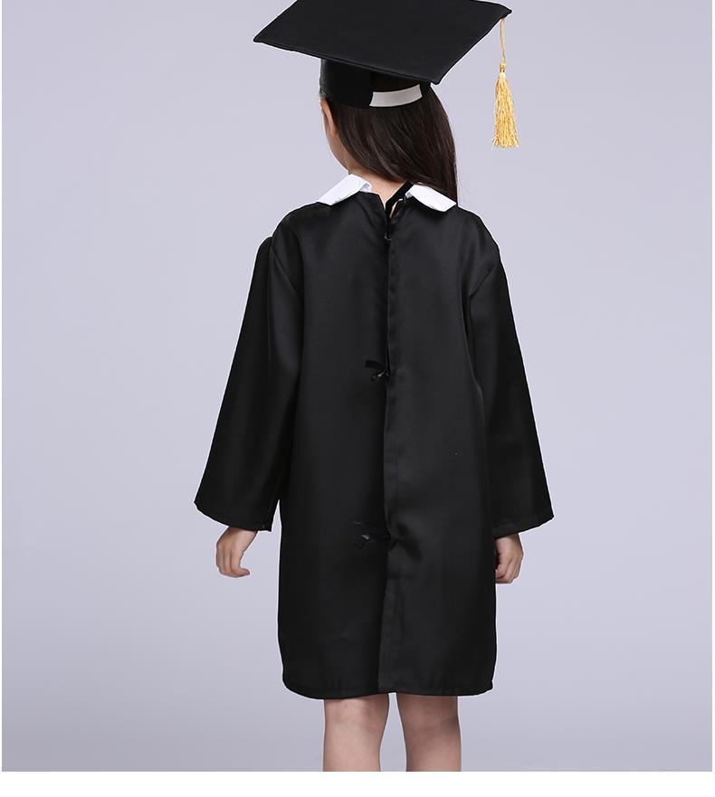 红领套装送帽子证书100cm儿童博士服小学生幼儿园博士服学士服演出服