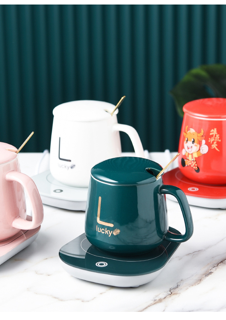 马克杯暖暖杯套装恒温杯加热杯生日礼物