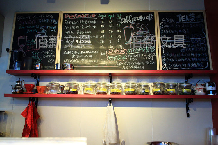 小黑板墙可擦写新店铺餐厅木质磁性挂式留言黑板家用教学吧台菜单黑色