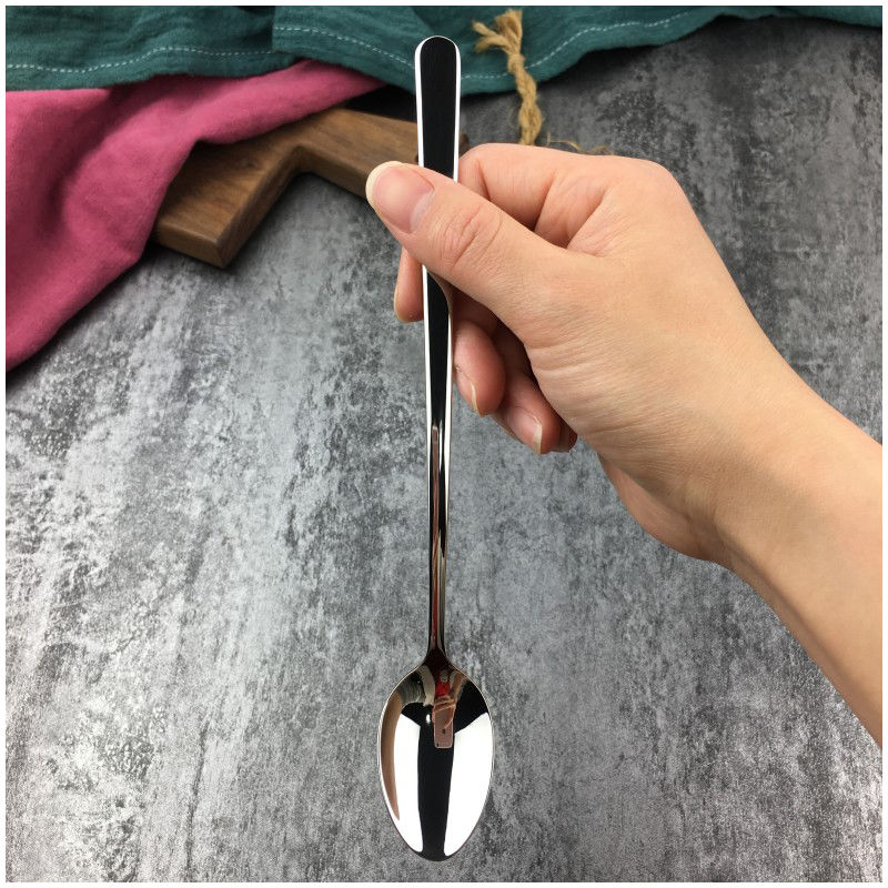 出口德国咖啡勺子316不锈钢小长柄搅拌勺奶粉勺调羹匙迷你甜品勺2012