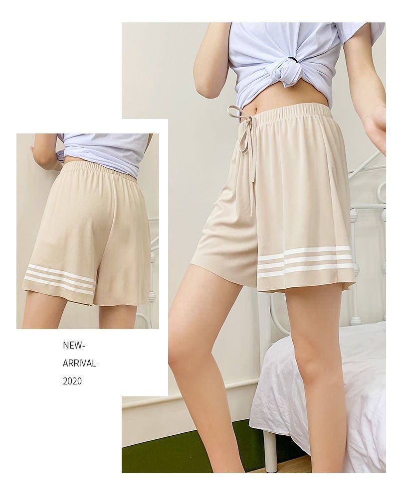 夕晋女士打底裤 家居五分裤女网红冰丝休闲短裤女宽松运动夏季韩版