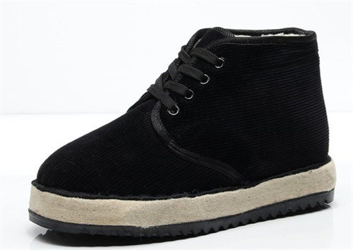 suntek男士商务鞋1 suntek东北毡子大棉鞋男厚底四眼系带老式棉鞋加厚
