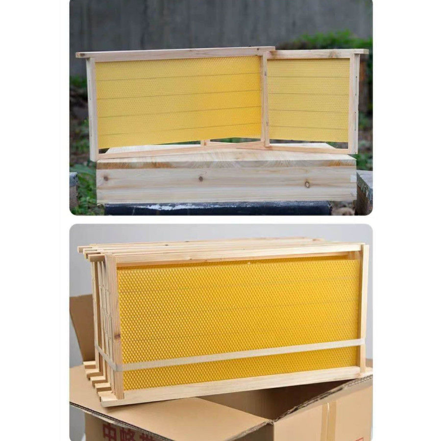 散装巣框5套体验成品巢框中蜂巢础框蜂箱成品巢础巢框一体巢脾框养蜂