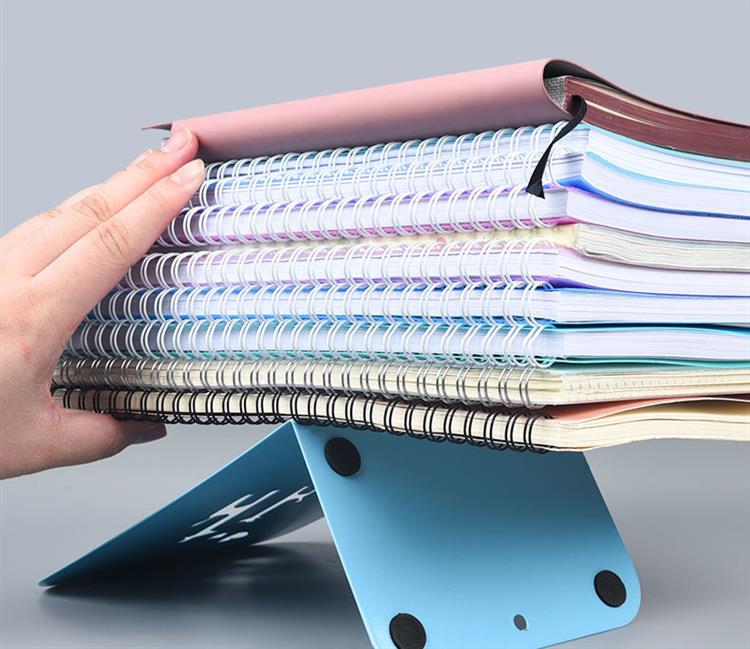 学生书立书架桌面折叠收纳书靠书夹创意简约桌面铁挡书板镂空卡通2501