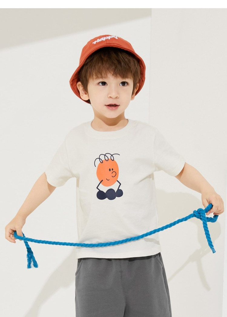 巴拉巴拉儿童短袖套装男童裤子宝宝上衣新款夏装童装纯棉短裤