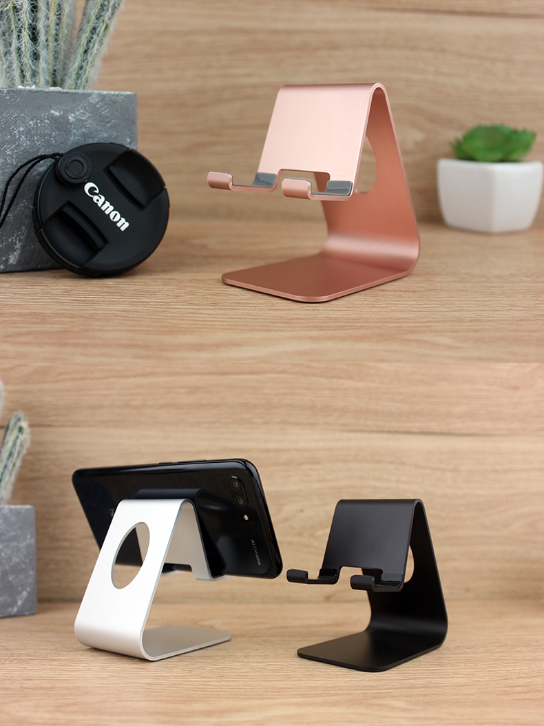 火豹金属桌面懒人支架抖音带货手机座架充电座可调节手机座大底加胶套