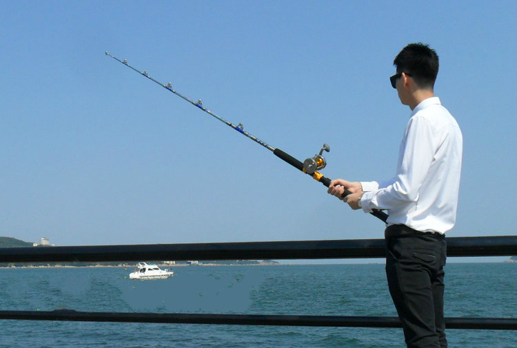 船竿重磅船钓竿铁板竿18米24米21米深海拖钓杆超硬船钓鱼竿