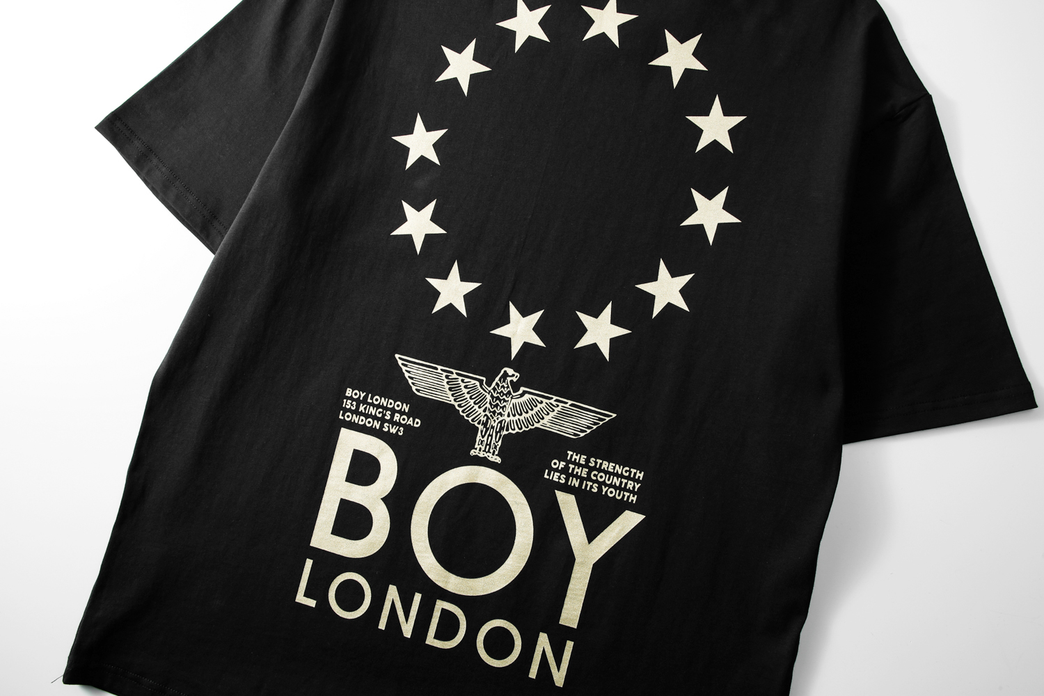 boy london正品潮牌2020新款星星烫金印花t恤男女同款夏装老鹰半袖男
