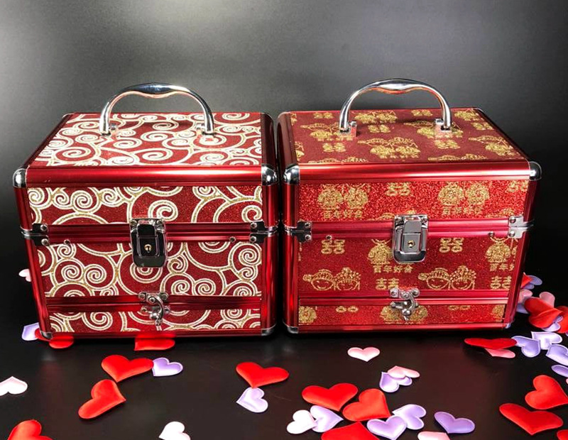 画尚(halsanr)收纳用品 【优选】【特惠购】首饰盒结婚镜箱新娘密码箱