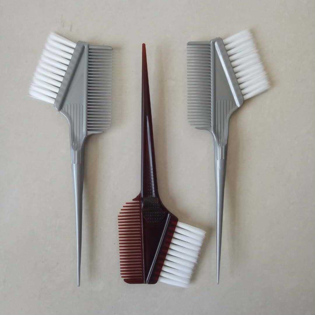 染发梳染头梳子美发理发店发廊用品高档两面洛滑倒模刷子 10把灰灰