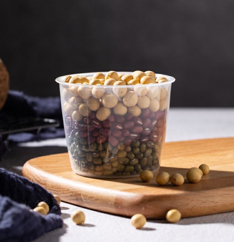 《[拍一送一]舀米杯量米器带刻度计量米杯家用电饭煲米饭量杯塑料