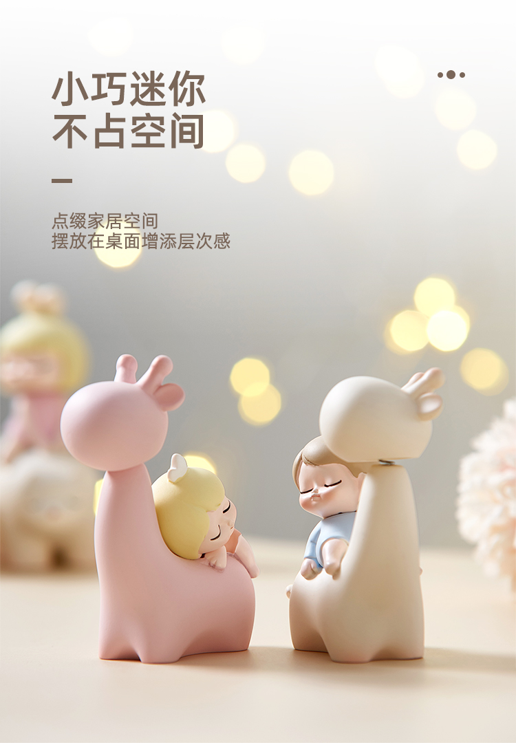 yicheng陶瓷娃娃日系系ins风办公室小可爱情侣桌面卡通摆件家居饰品