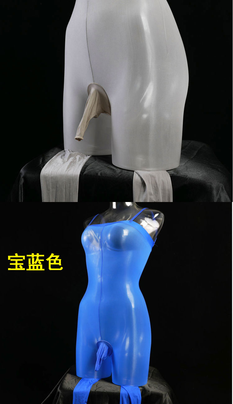 男士情趣丝袜吊带一体连身袜带jj套入体高腰连裤袜性感8d超薄 白色