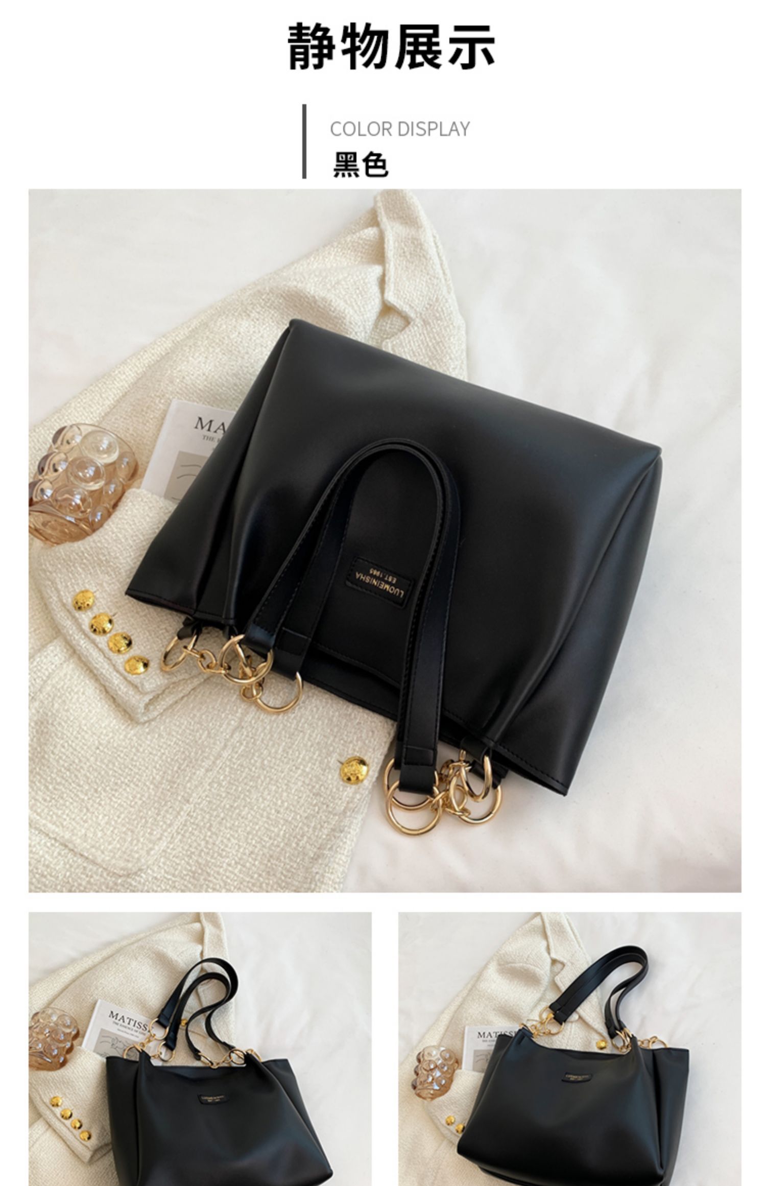 la chapelle homme女士单肩包c9768 高级质感大容量包包女2022新款