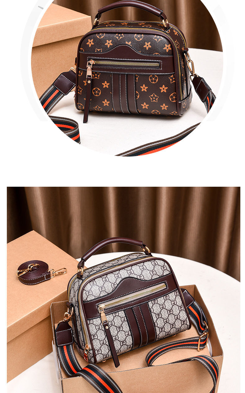 富贵鸟包包女2020新款韩版简约百搭单肩斜跨包秋冬女士印花手提包jzw