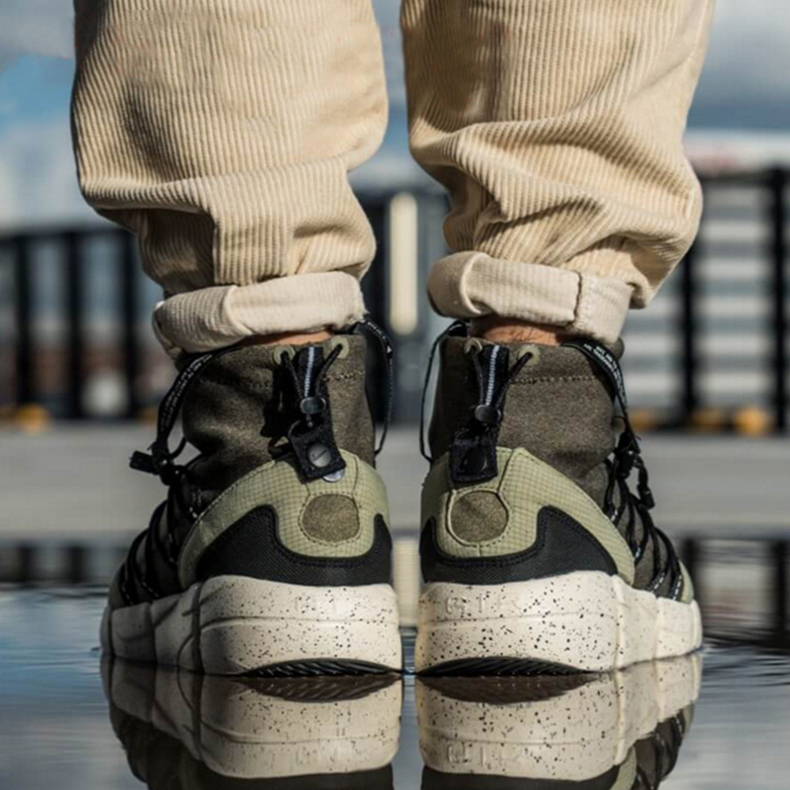 nike耐克运动鞋男鞋airfootscapemid机能风耐磨跑步鞋ly