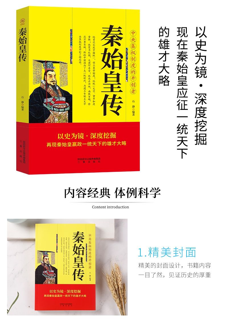 秦始皇传嬴政一统天下中国历史人物传记中国皇帝传历代帝王传记书