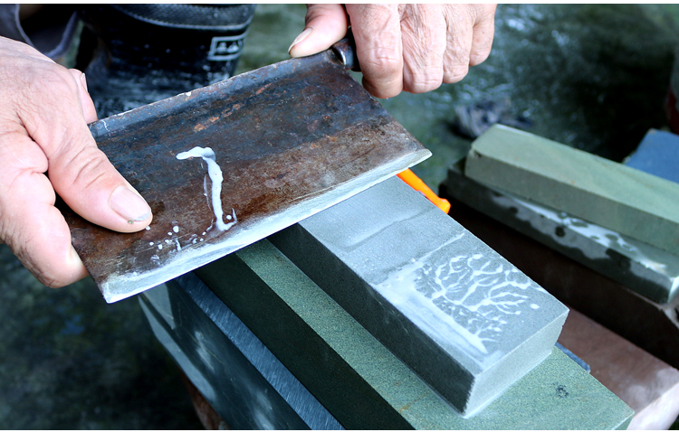 青岩石磨刀石家用磨天然浆石油石双面磨石磨刀器磨修脚刀