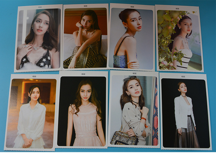 angelababy杨颖明信片180张2017杨颖明星片杨颖名信片卡片客户
