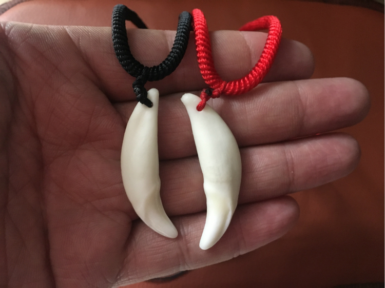 狼牙吊坠真黑狗牙项链藏獒牙狗牙齿吊坠儿童驱鬼辟邪男女情侣吊坠3840