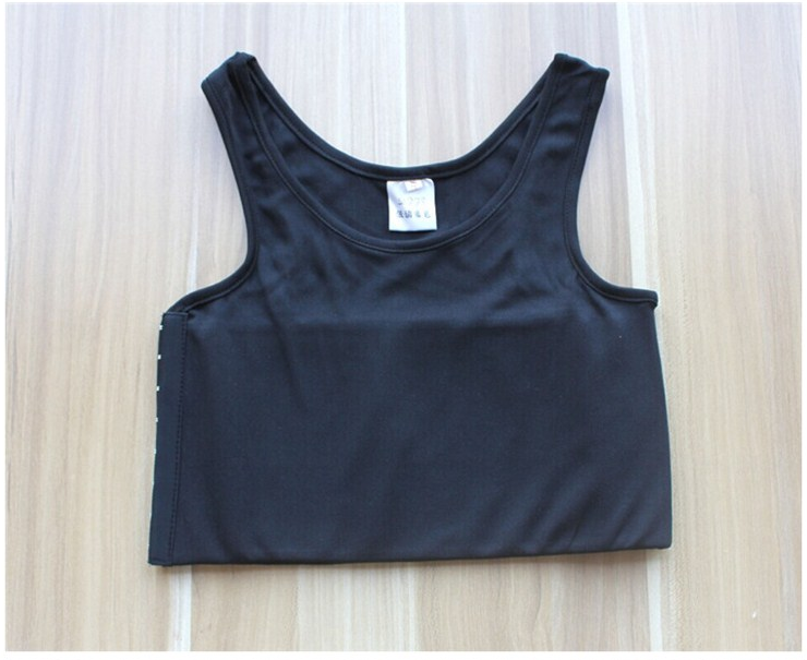 绷带束胸les束胸内衣女大胸显小cos帅t中性弹力缩胸帅t背心