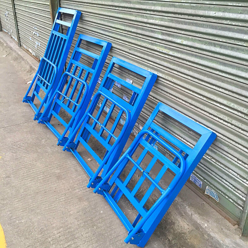 定做 角铁手推车 车架子 平板车车架 搬运货车 车架手 拉车车架