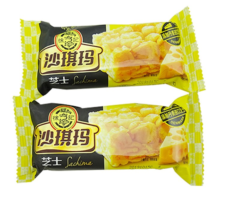 徐福记芝士沙琪玛袋装早餐糕点心500g散装批发零食老式萨其马