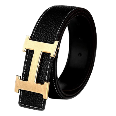 pordi宝迪品牌皮带男头层牛皮腰带新款h铜扣裤带