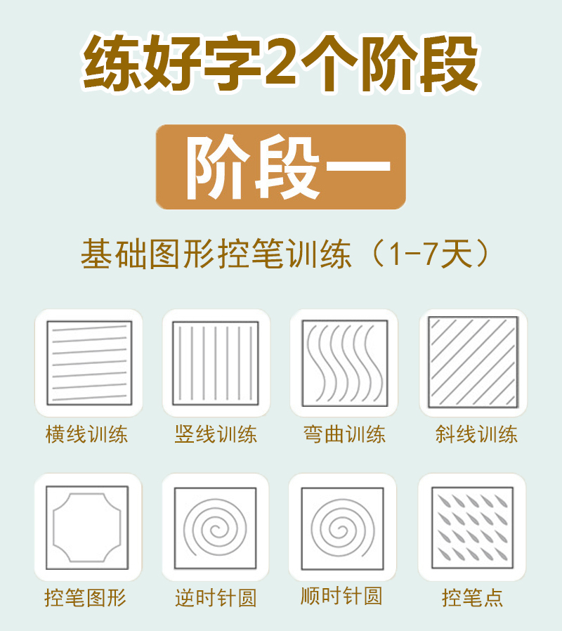 控笔训练正楷凹槽练字帖成人行楷书速成钢笔字帖行书小学初中高中大学