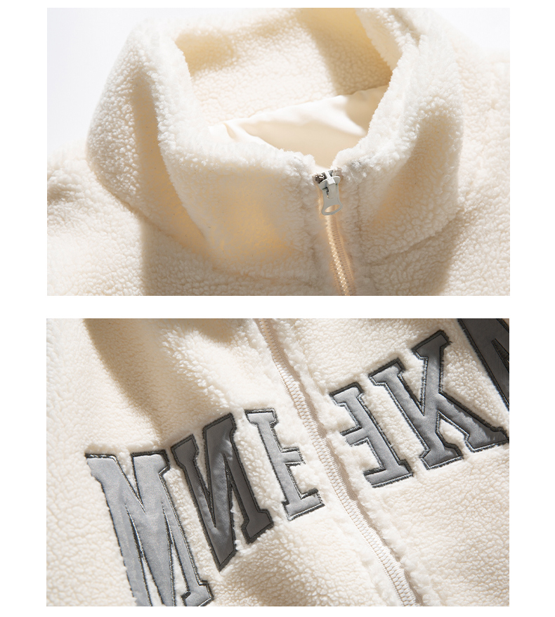 champion冠军原创羊羔绒外套男冬装棉服日系复古宽松休闲加厚情侣款