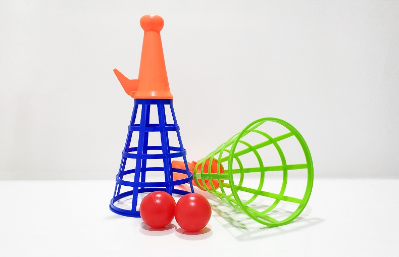 幼儿园发射球儿童弹射对接球弹力抛接球古达男孩女孩亲子互动游戏玩具