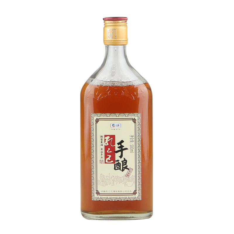 孔乙己手酿特型黄酒三年陈酿500ml6中粮出品