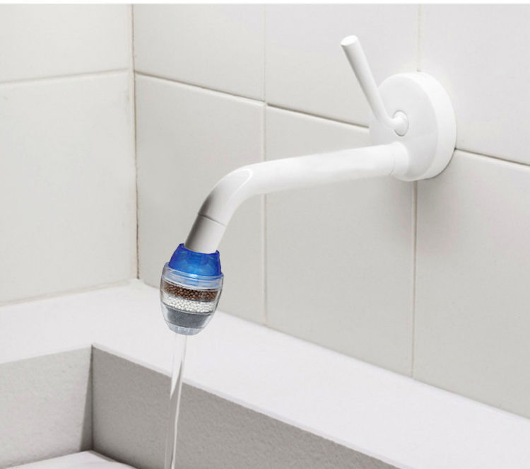 防溅水厨房通用过滤嘴家用简易小型自来水龙头滤水器多层过滤器两只装