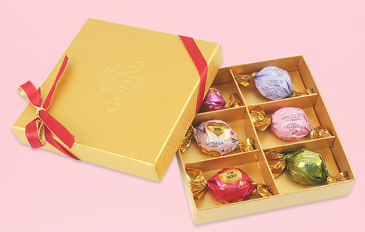godiva歌帝梵喜糖巧克力糖果6粒装结婚伴手礼