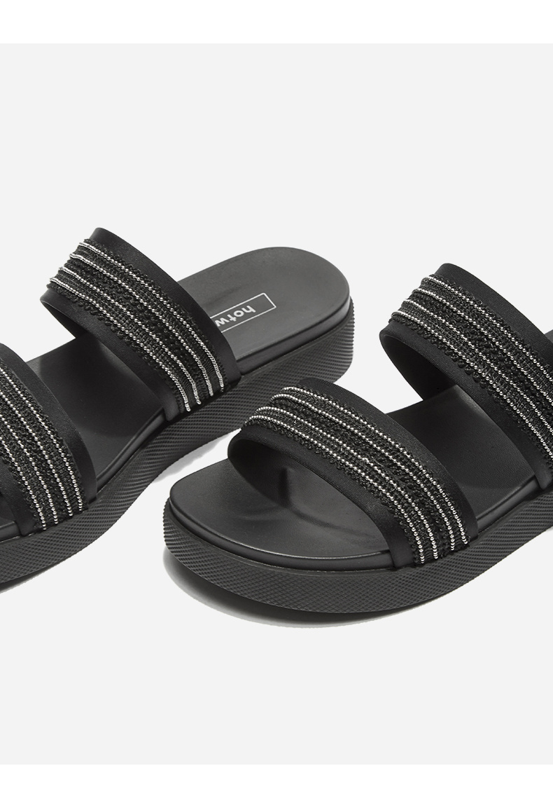 热风hotwind一字拖鞋女夏时尚外穿厚底增高夏天凉鞋h51w9212