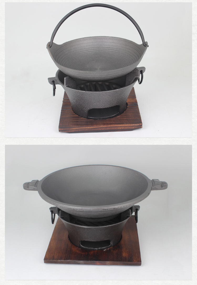 铸铁炭炉生铁碳炉子铸铁炭烧烤炉 加厚铁炉子 炭火炉烧炭烤火炉同款
