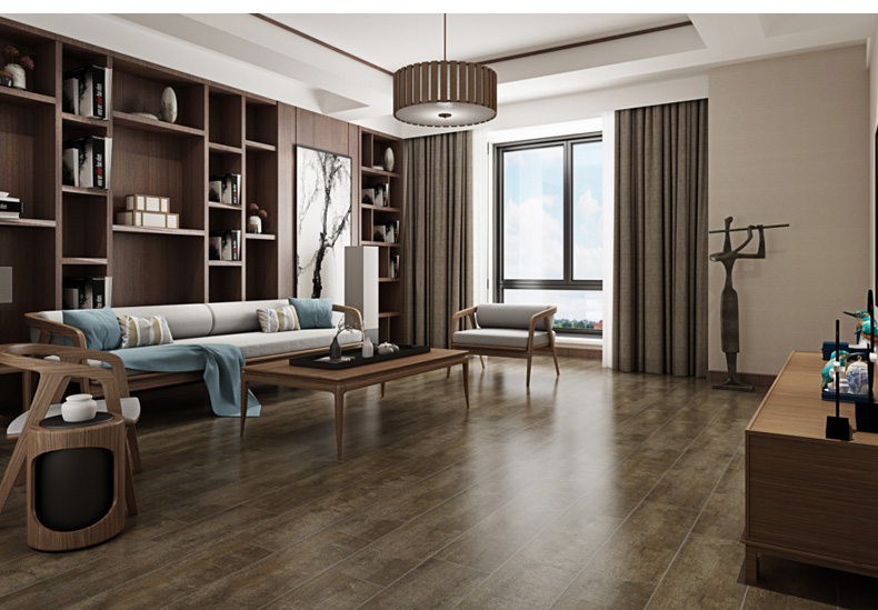 鹰牌陶瓷木纹砖150900地板砖仿木纹卧室木纹砖仿实木38