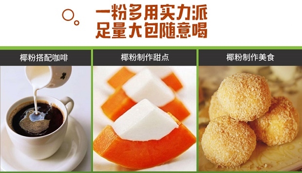 南国nanguo海南特产南国纯椰子粉500g散装餐饮商用椰汁粉椰奶粉