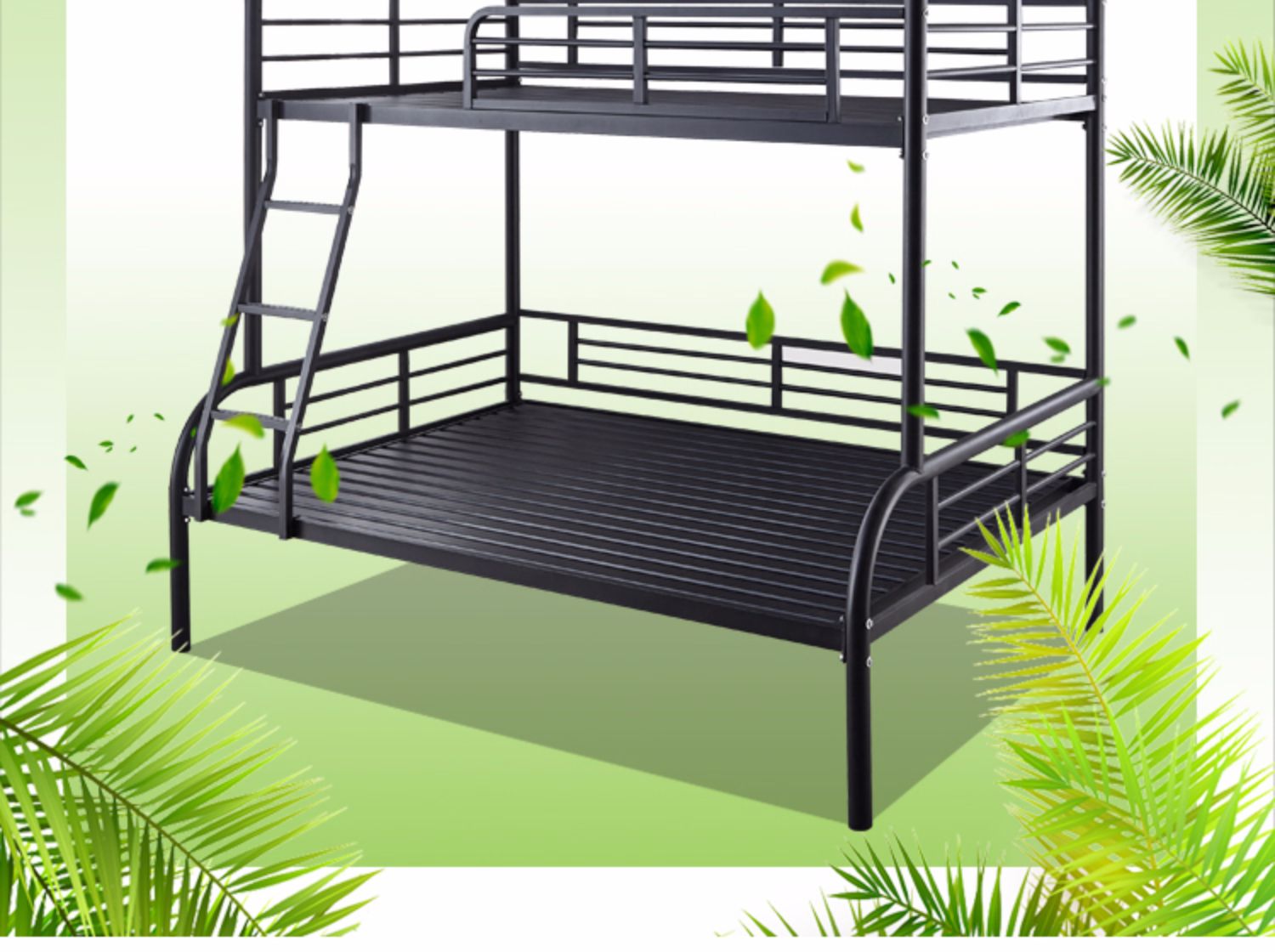 逸家伴侣上下床铁床上下铺加厚双层床两层小户型高低床铁架子床铁艺子