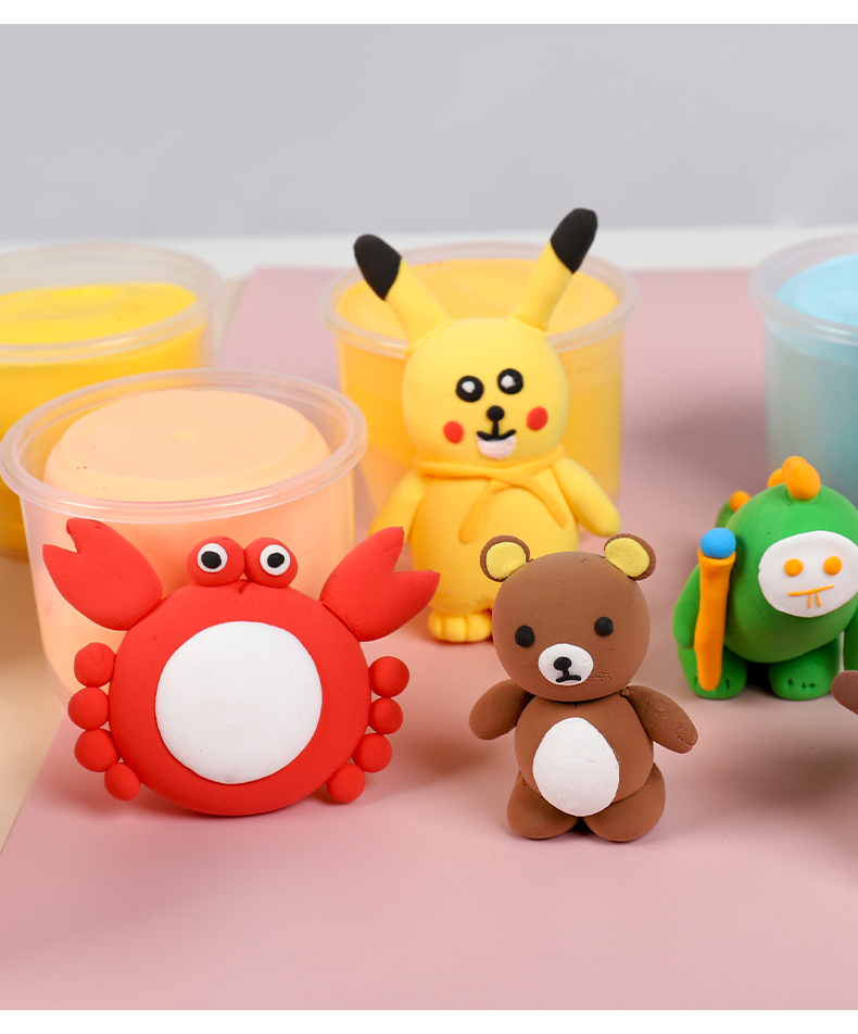 超轻粘土儿童大杯手工橡皮泥彩泥diy太空泥黏土女孩24色 [24色50克大