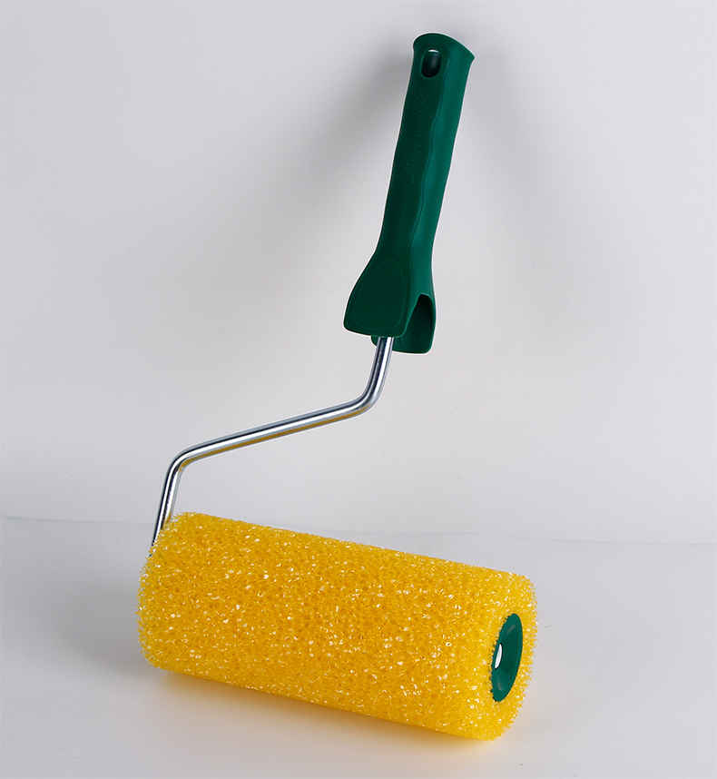 定做 拉毛拉花滚筒刷硅藻水泥肌纹理中闭孔黄色 墙花涂料花纹刷墙刷子