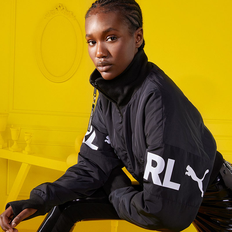 puma/彪马x karl lagerfeld 老佛爷联名女款短款长袖bomber外套