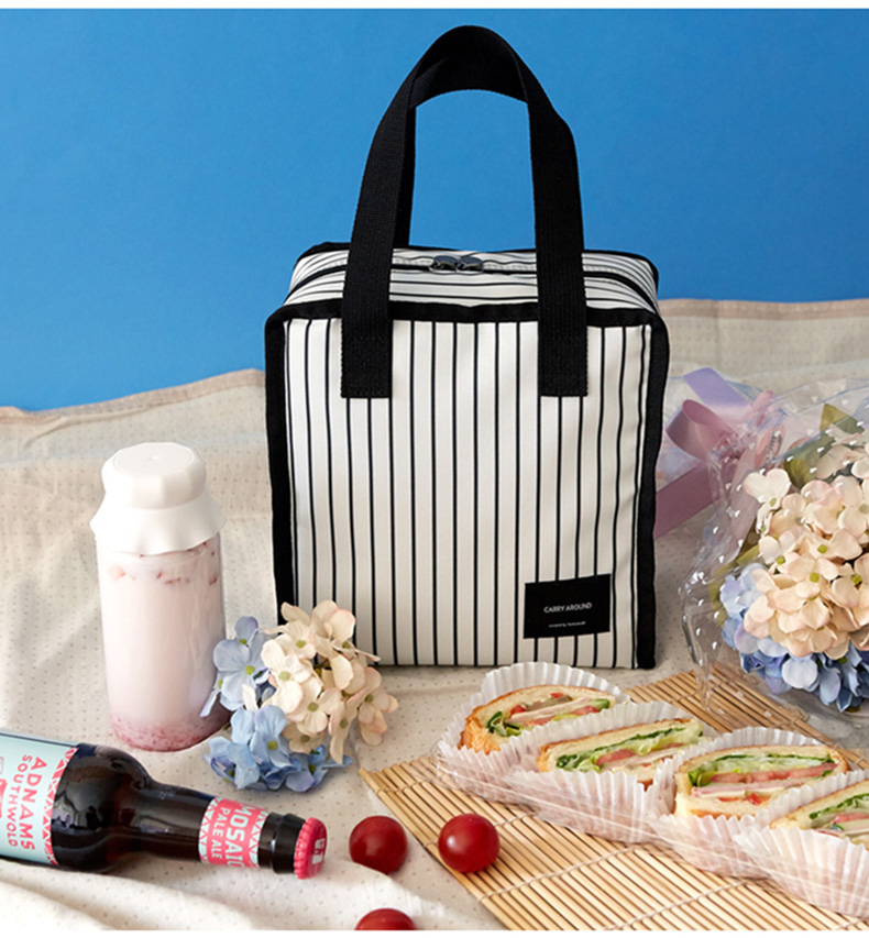 午餐便当包手提包保温包便携饭盒袋子郊游野餐包饭袋加厚保暖大号