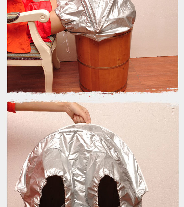 泡脚桶木桶熏蒸罩加热熏蒸布罩蒸腿家用保温罩洗脚桶足浴盆蒸汽罩