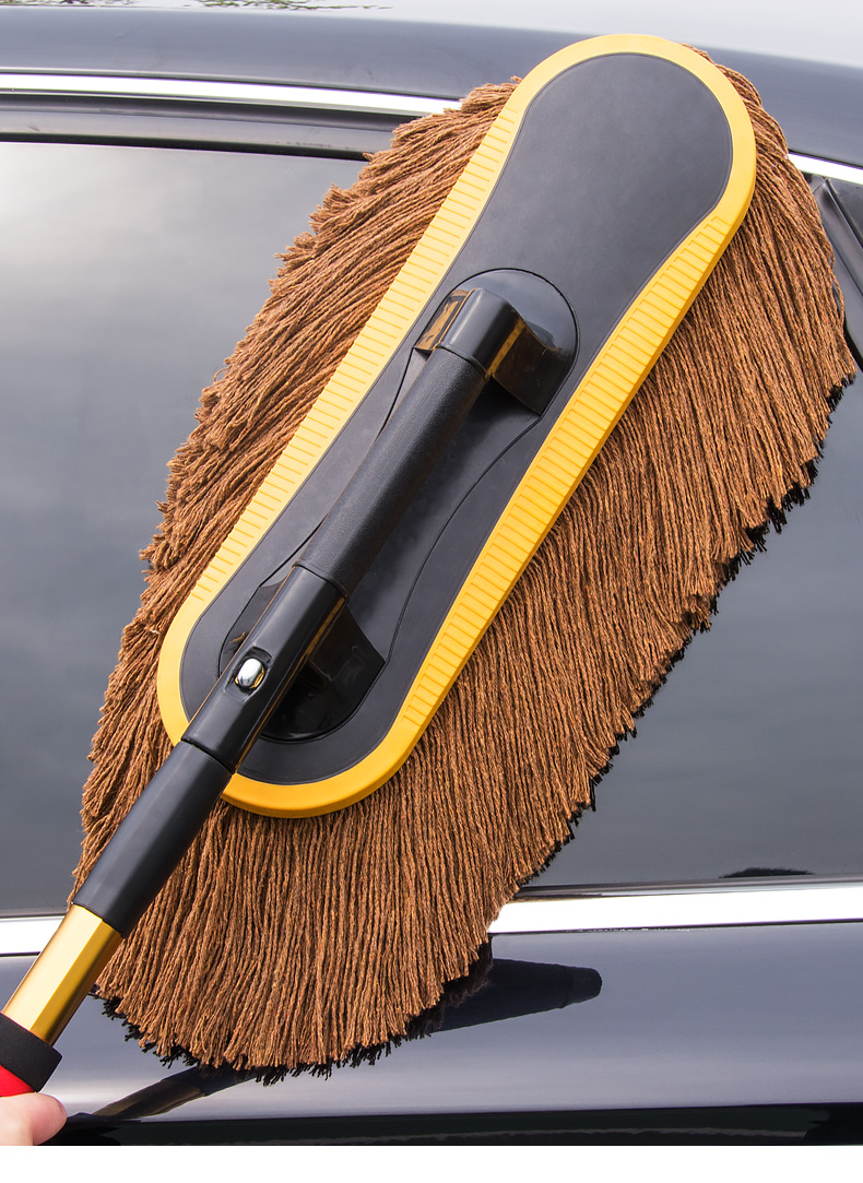 汽车擦车拖把阿斯卡利ascari除尘掸子车内用品扫灰软毛蜡拖清洁工具刷