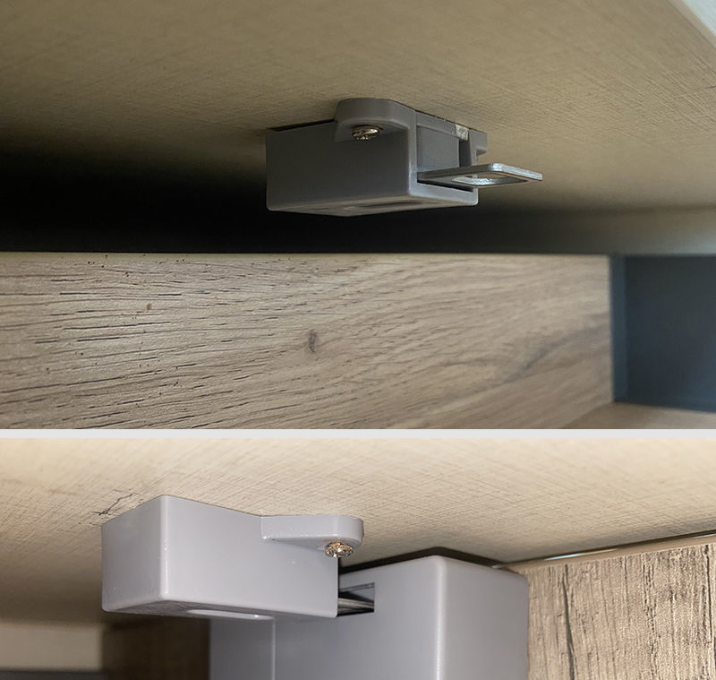 《免开孔抽屉锁电子智能感应锁柜子锁隐形锁文件柜对开柜门锁衣柜锁