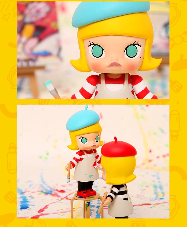 新款molly娃娃小丑职业2系列茉莉molly公仔手办pop mart泡泡玛特盲盒