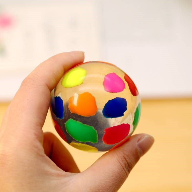 60号特大弹力球儿童宝宝弹弹球户外游戏玩具扭蛋机跳跳球实心橡胶