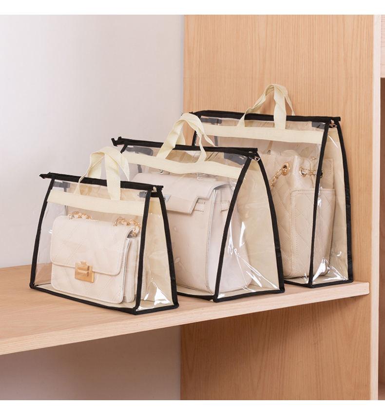 透明密封包包防尘袋收纳袋储物袋包衣柜衣橱挂式创意收纳整理收纳袋
