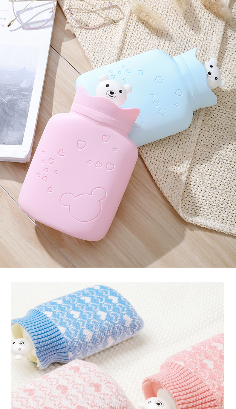 封后小热水袋注水小型小号随身婴儿硅胶暖手水袋暖脚床上女敷肚子迷你